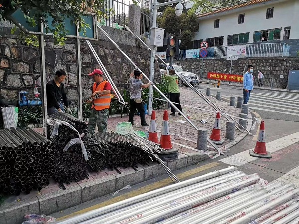 深圳市福田區(qū)市政304不銹鋼管護(hù)欄換新項(xiàng)目